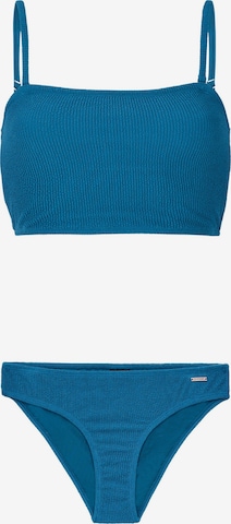 PROTEST Bustier Bikini 'PRTBree' in Blauw: voorkant