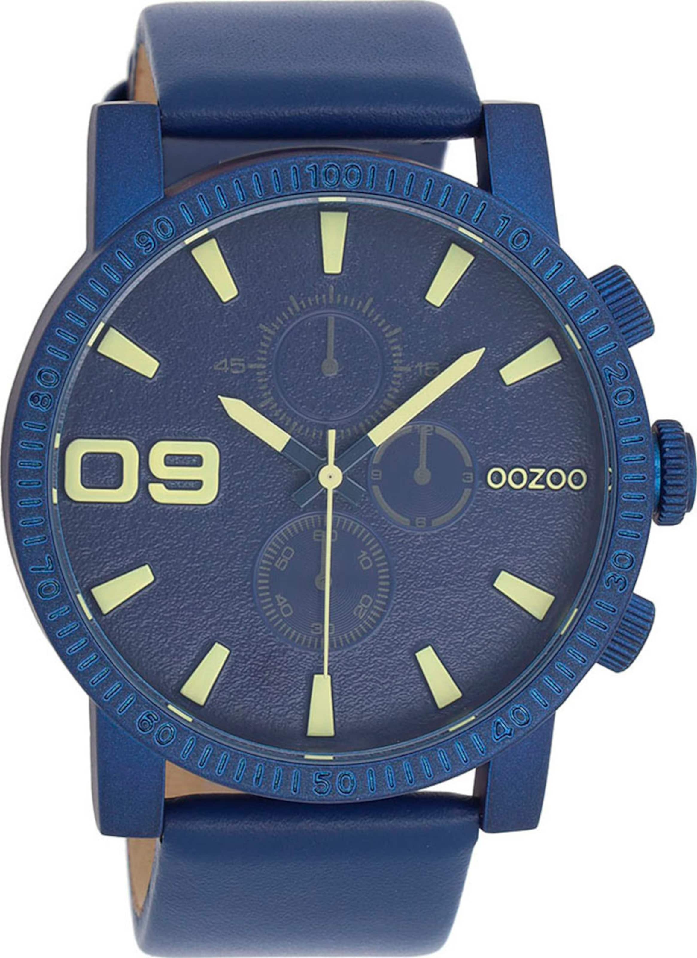 OOZOO Analog Watch in Blue: front