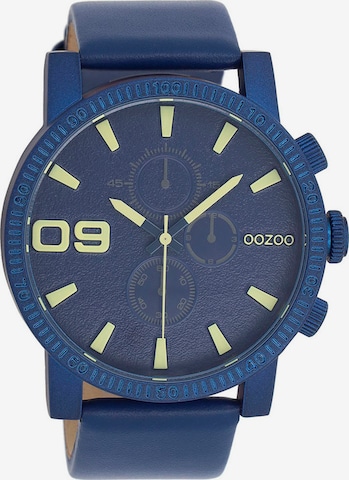 OOZOO Uhr in Blau: Vorderseite