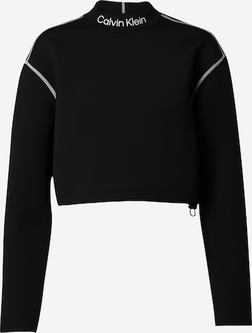 Pull-over de sport Calvin Klein Sport en noir : devant