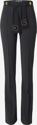 évasé Pantalon Elisabetta Franchi en noir : devant