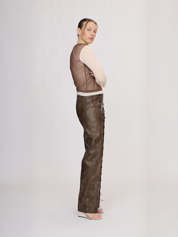 regular Pantaloni ' OliveRS ' di Résumé in marrone: lato