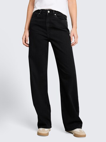 TOM TAILOR DENIM Wide Leg Jeans 'Linou' in Schwarz: Vorderseite