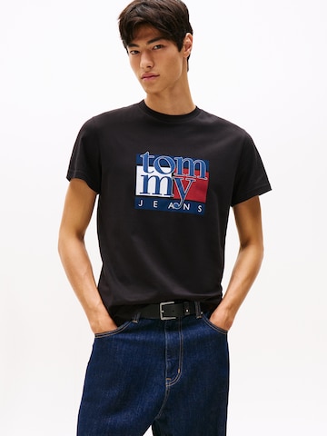 T-Shirt Tommy Jeans en noir : devant