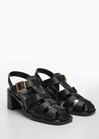 MANGO Strap Sandals 'fisher' in Black