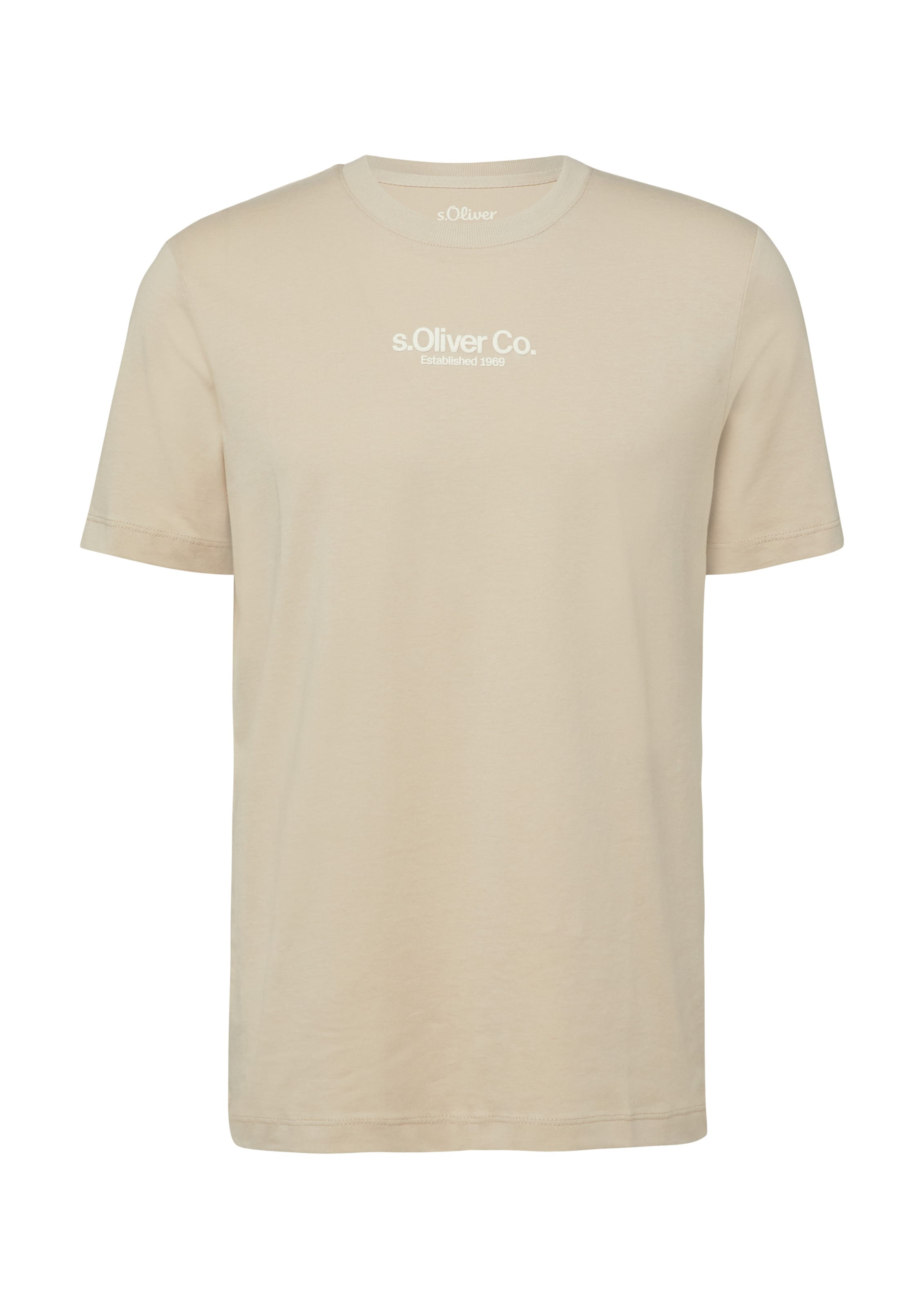 s.Oliver Shirt in Beige: voorkant