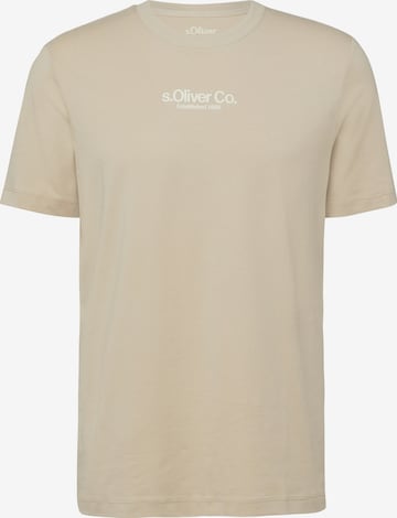 s.Oliver Shirt in Beige: voorkant