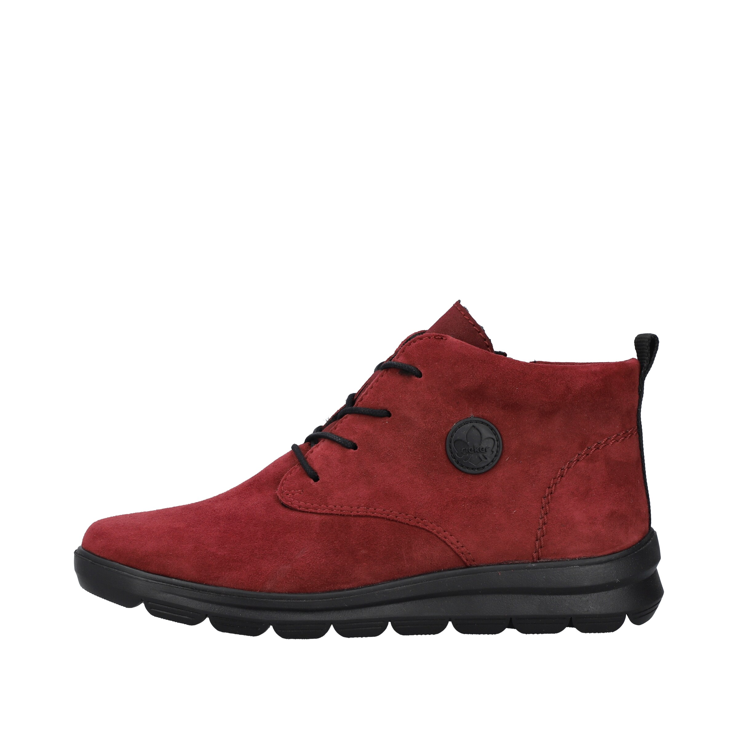 Bottines à lacets Rieker en rouge