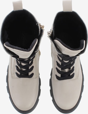 Libelle Lace-Up Ankle Boots in Beige