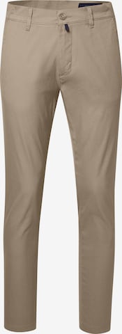 Regular Pantalon chino 'Calais' PIERRE CARDIN en beige : devant
