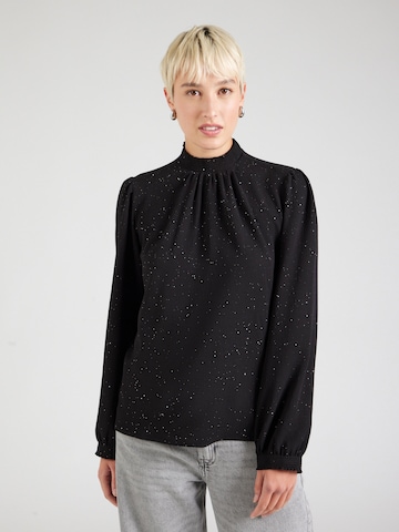 Camicia da donna di QS in nero: frontale