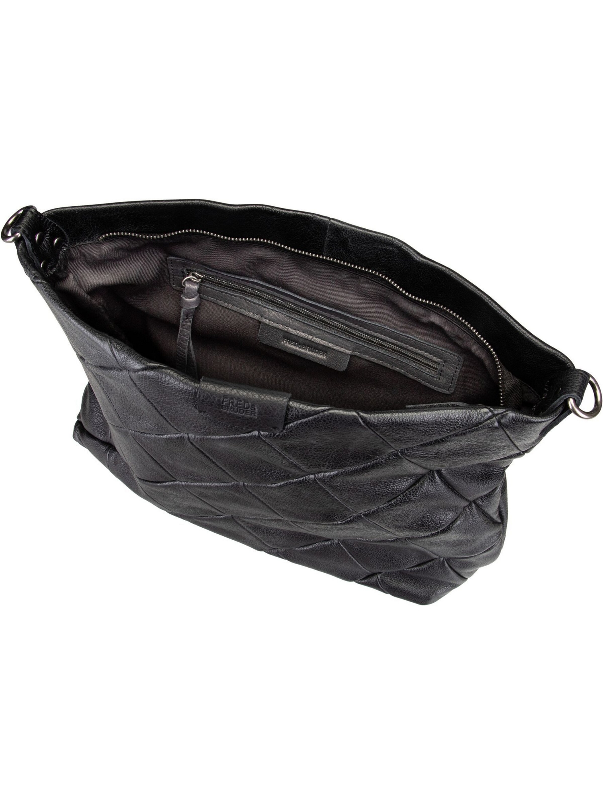 FREDsBRUDER Schoudertas 'Check My Bag 283-3711' in Zwart