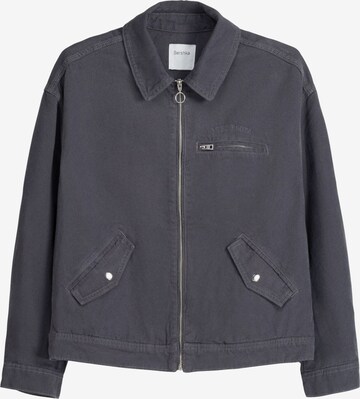 Bershka Between-Season Jacket in Blue: front