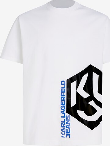 KARL LAGERFELD JEANS Тениска в бяло: отпред