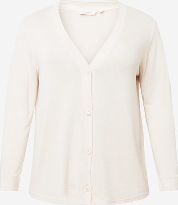 Tom Tailor Women + Knit Cardigan in Beige: front