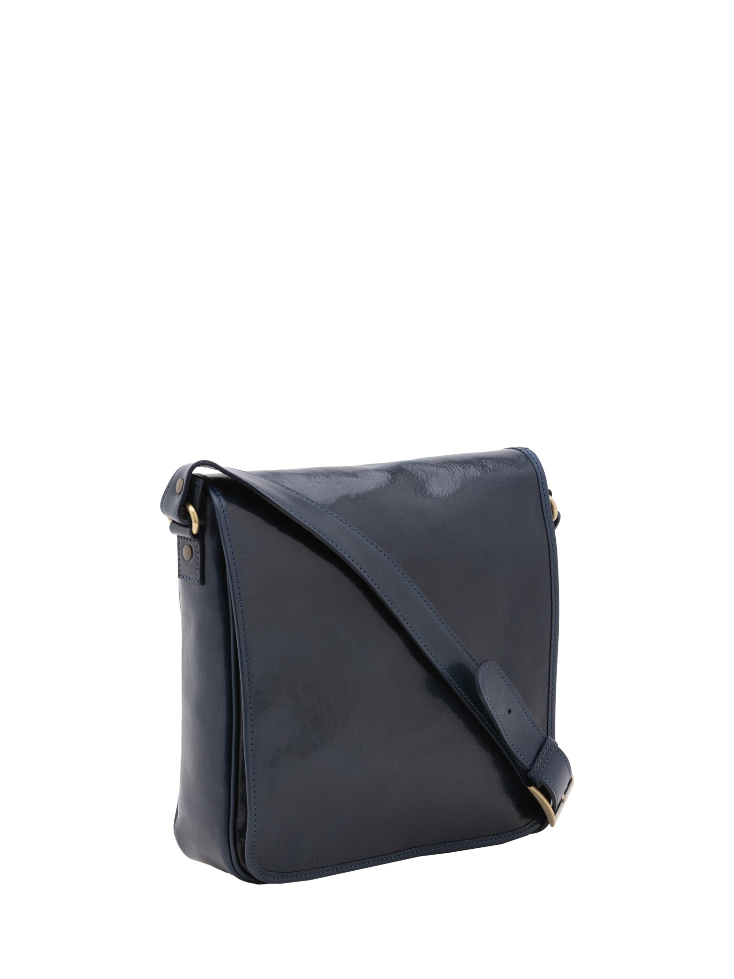 Borsa a tracolla 'Borsa a tracolla uomo vera pelle con chiusura magnetica - Made in Italy' di I Fratelli in blu