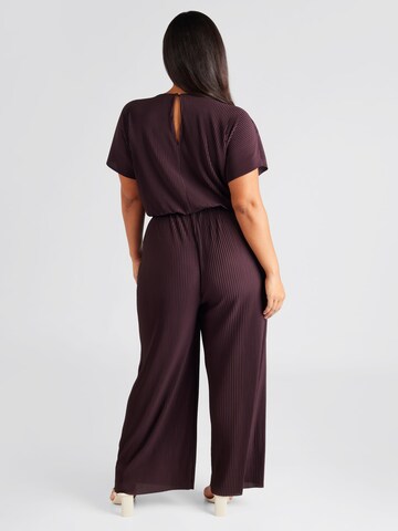 Guido Maria Kretschmer Curvy Jumpsuit 'Emina' in Red: back