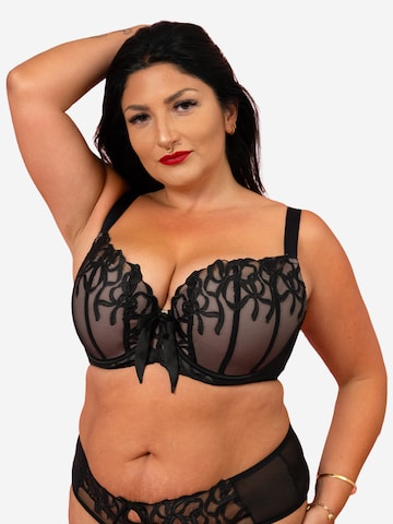 Invisible Soutien-gorge 'CHÉRIE CHÉRIE' SugarShape en noir : devant