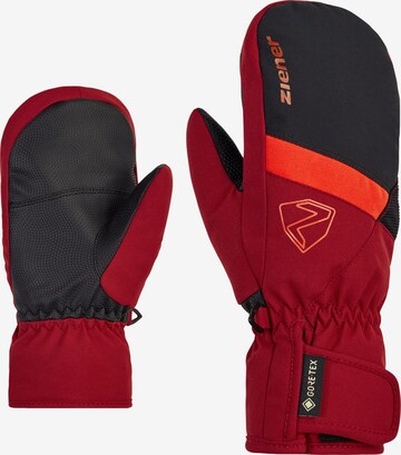 ZIENER Athletic Gloves 'LEVIN' in Red: front