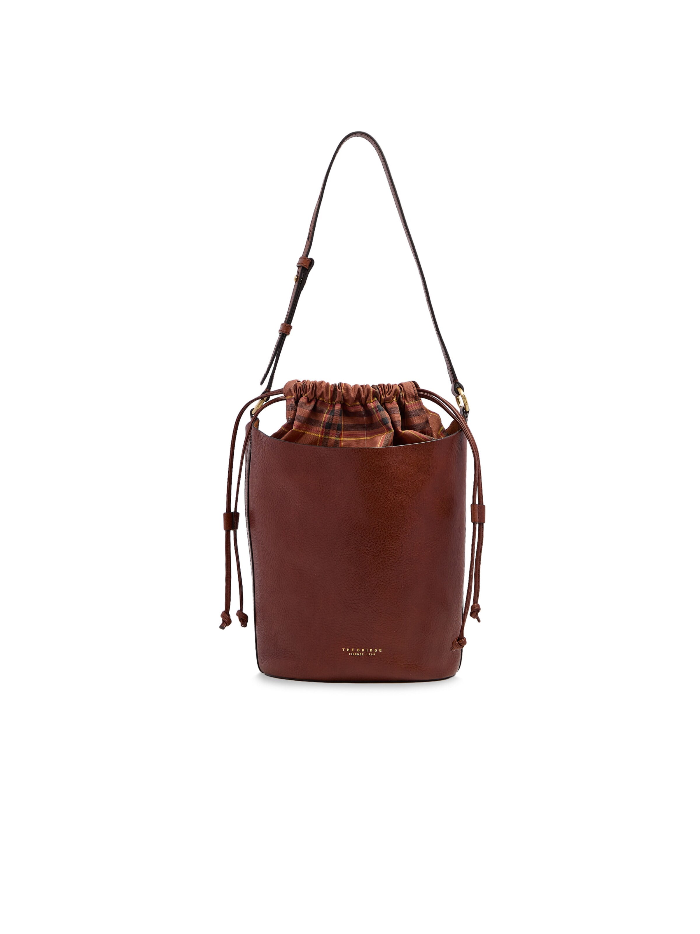 Sac à bandoulière The Bridge en marron : devant