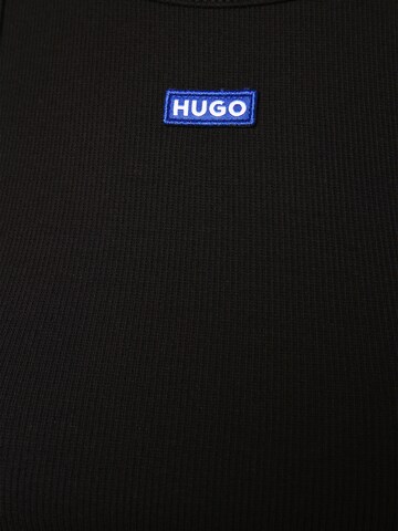 HUGO Top in Schwarz