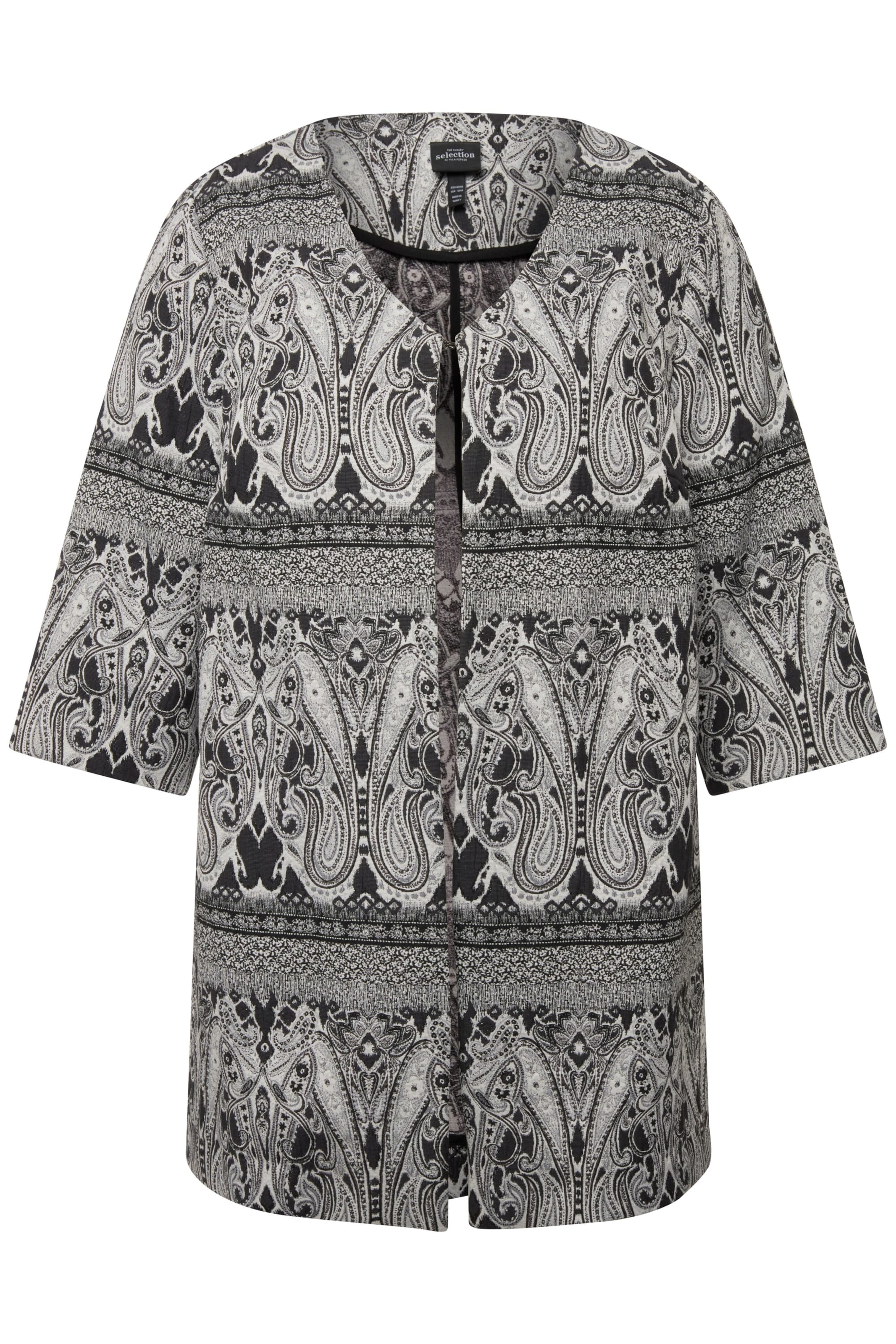 Ulla Popken Übergangsjacke in Grau: Vorderseite