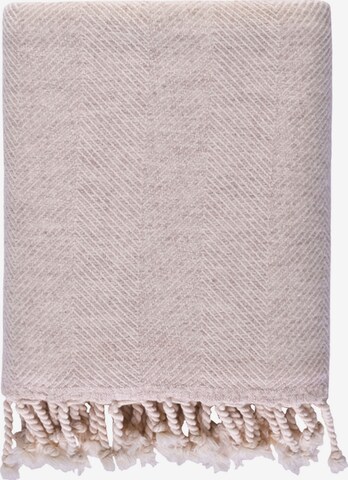 Barine Blankets 'Herringbone' in Beige: front