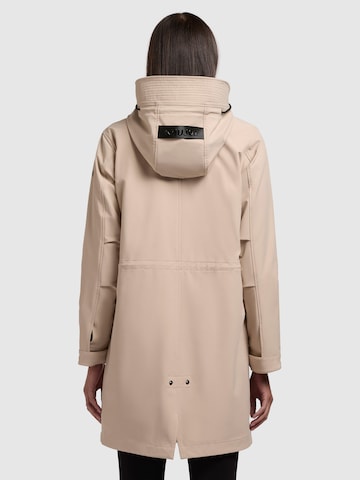 Parka di mezza stagione di khujo in beige