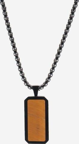Chaîne 'Rectangle Pendant' GT Collection en marron : devant