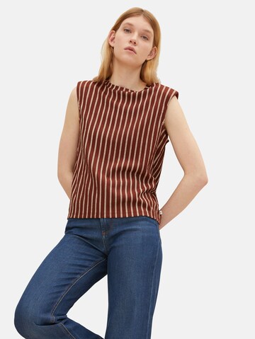 TOM TAILOR DENIM Top in Bruin