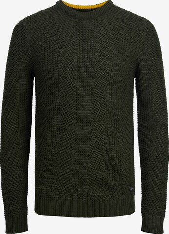 Jack & Jones Plus Sweater 'STANFORD' in Green: front