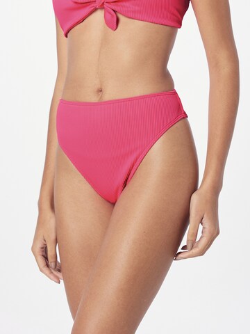 HOLLISTER Dół bikini w kolorze różowy: przód