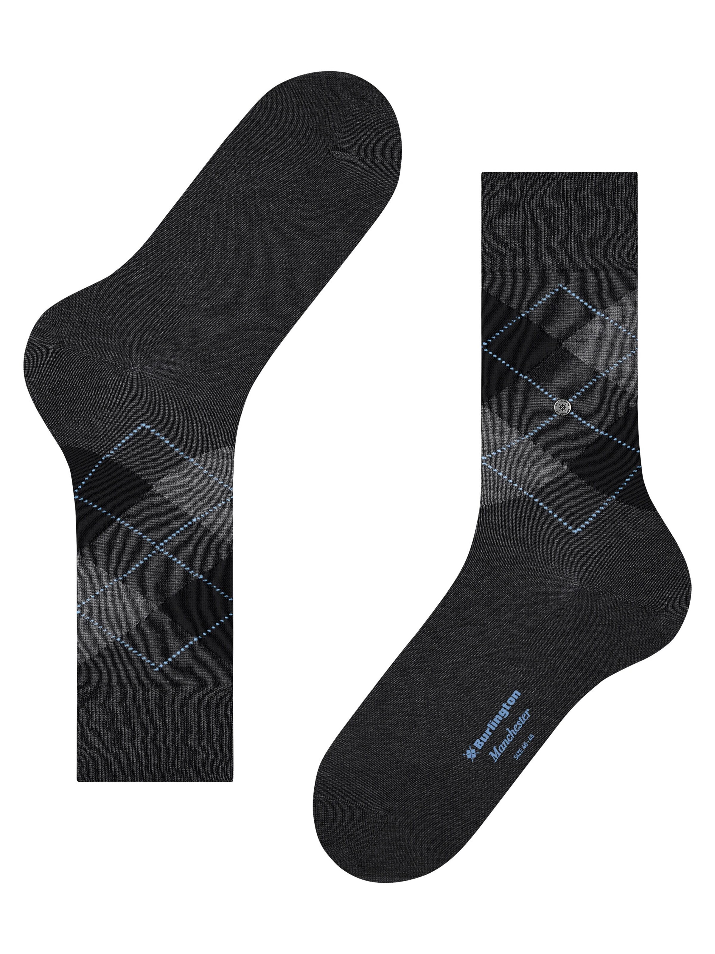 BURLINGTON Socks 'Manchester' in Grey