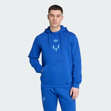 ADIDAS PERFORMANCE Sports sweatshirt 'Messi' in Blue: front