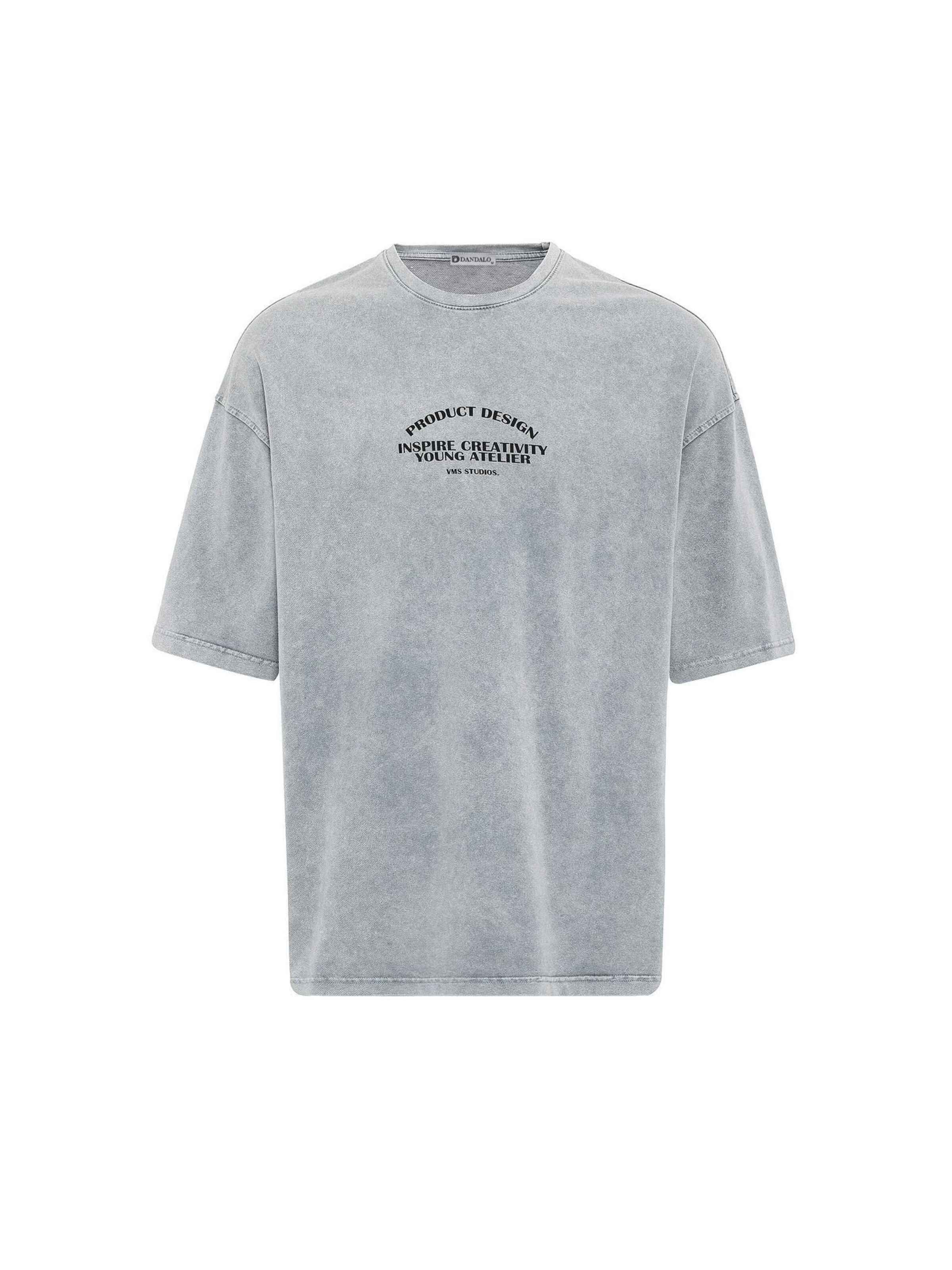 pilka Dandalo Marškinėliai 'Jehuel': priekis