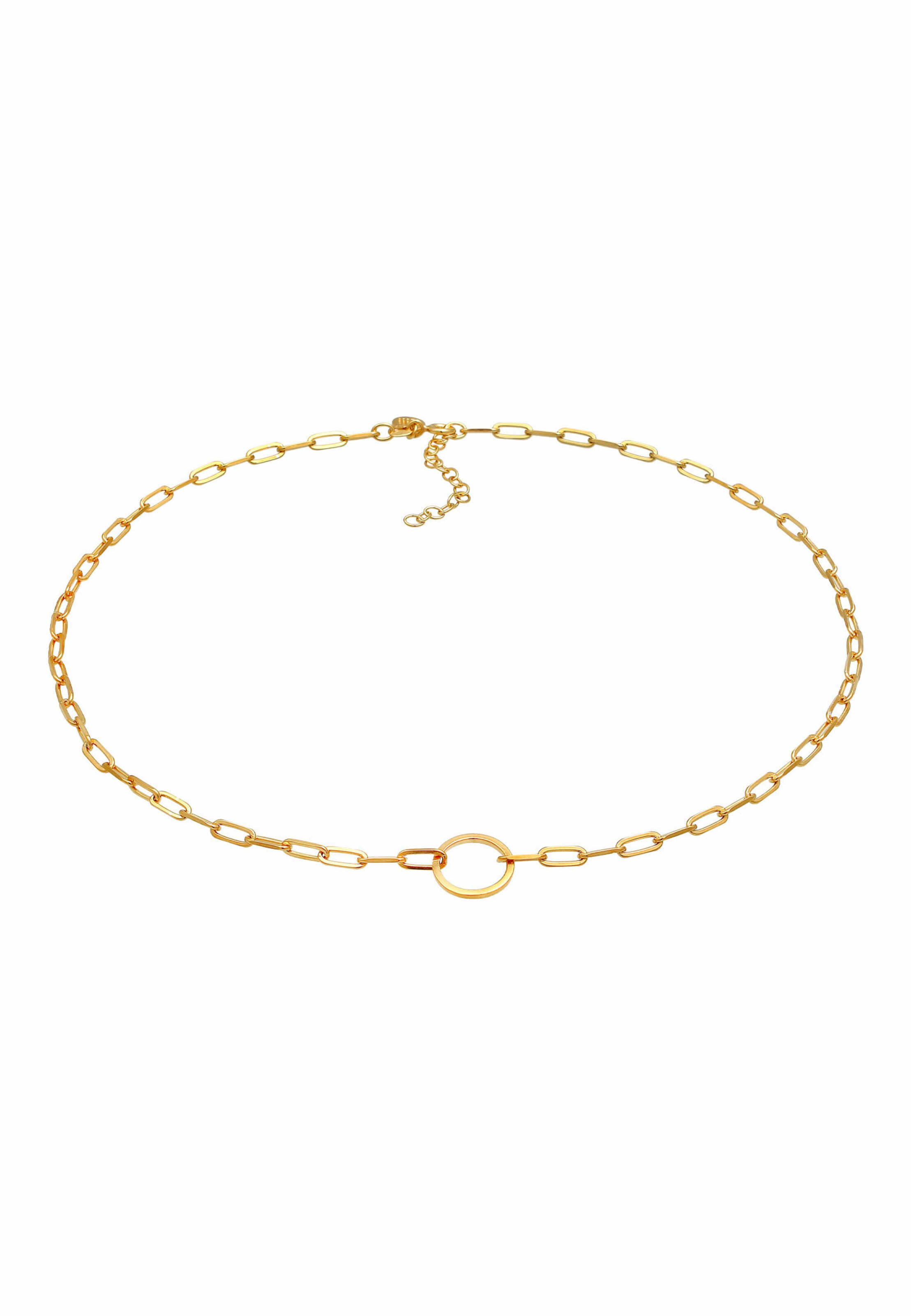 Frauen Schmuck ELLI PREMIUM Halskette Choker in Gold - AE90355