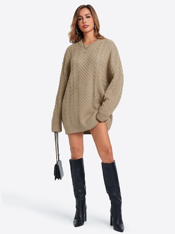 Imily Bela Oversize pulóver - barna