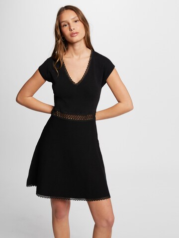 Morgan Knit dress in Black: front