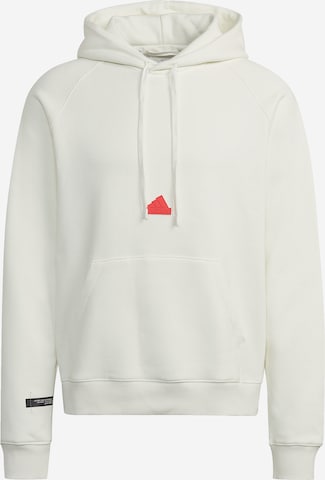 ADIDAS SPORTSWEARSportska sweater majica 'Fleece' - bijela boja: prednji dio