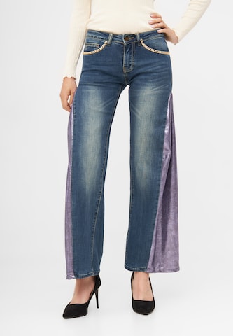 TOOche Wide Leg Jeans 'Violet' in Blau: Vorderseite