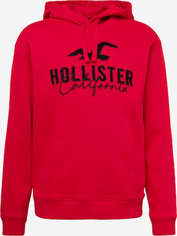 HOLLISTER Sweatshirt in Red: front