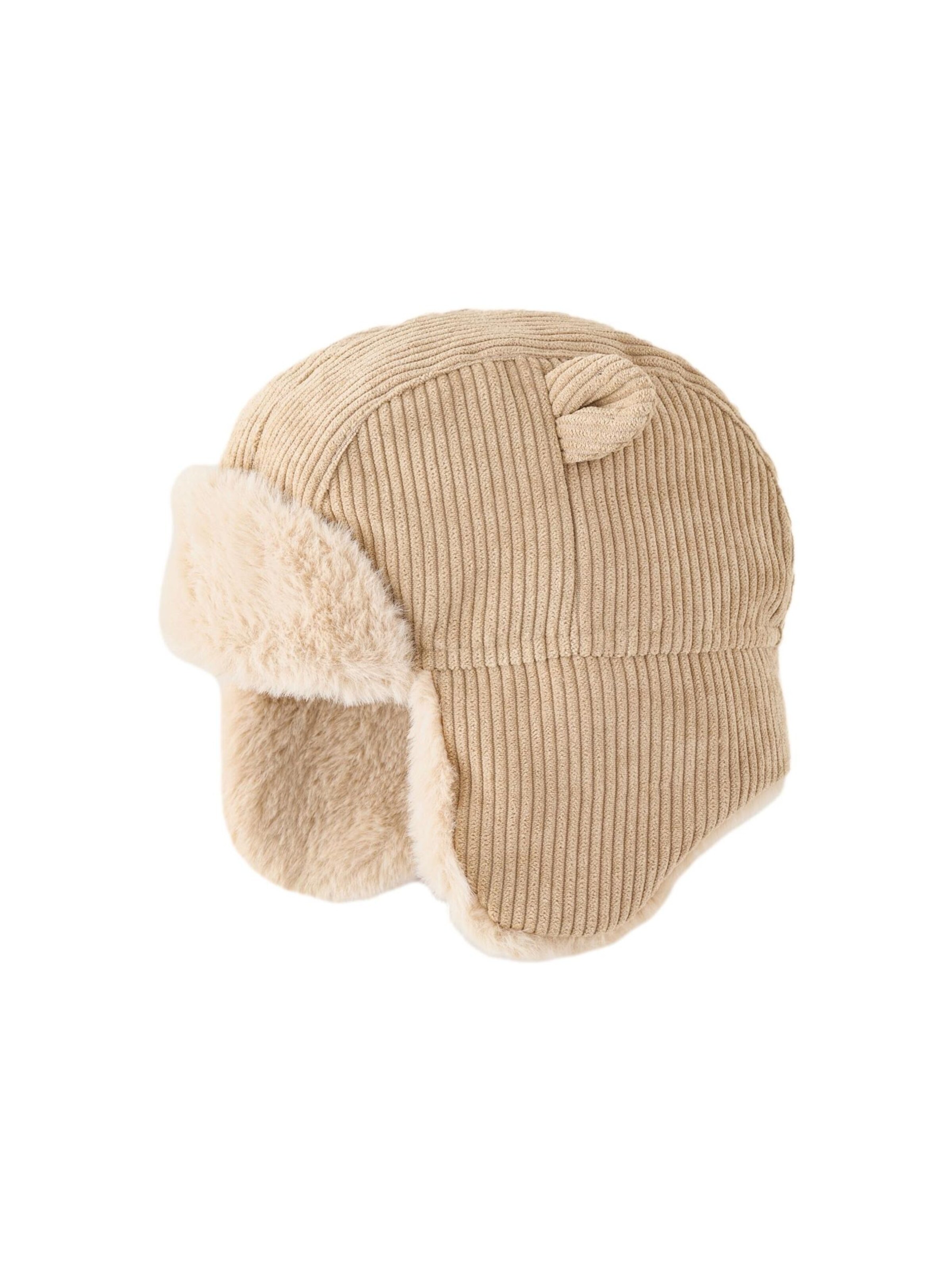 Next Mütze in Beige: Vorderseite