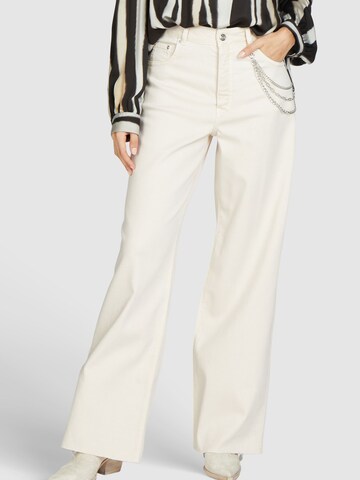 MARC AUREL Loose fit Pants in Beige: front