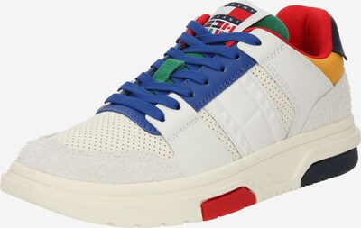 Tommy Jeans Sneaker 'THE BROOKLYN ARCHIVE GAMES' in kitt / blau / grün / rot, Produktansicht