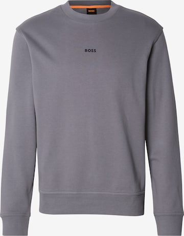 Felpa 'WeSmall' di BOSS in grigio: frontale