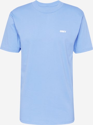 Obey - Camisa 'Bold 2' em azul: frente