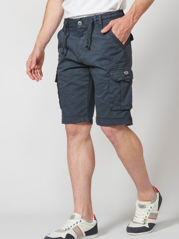 Regular Pantalon cargo KOROSHI en bleu
