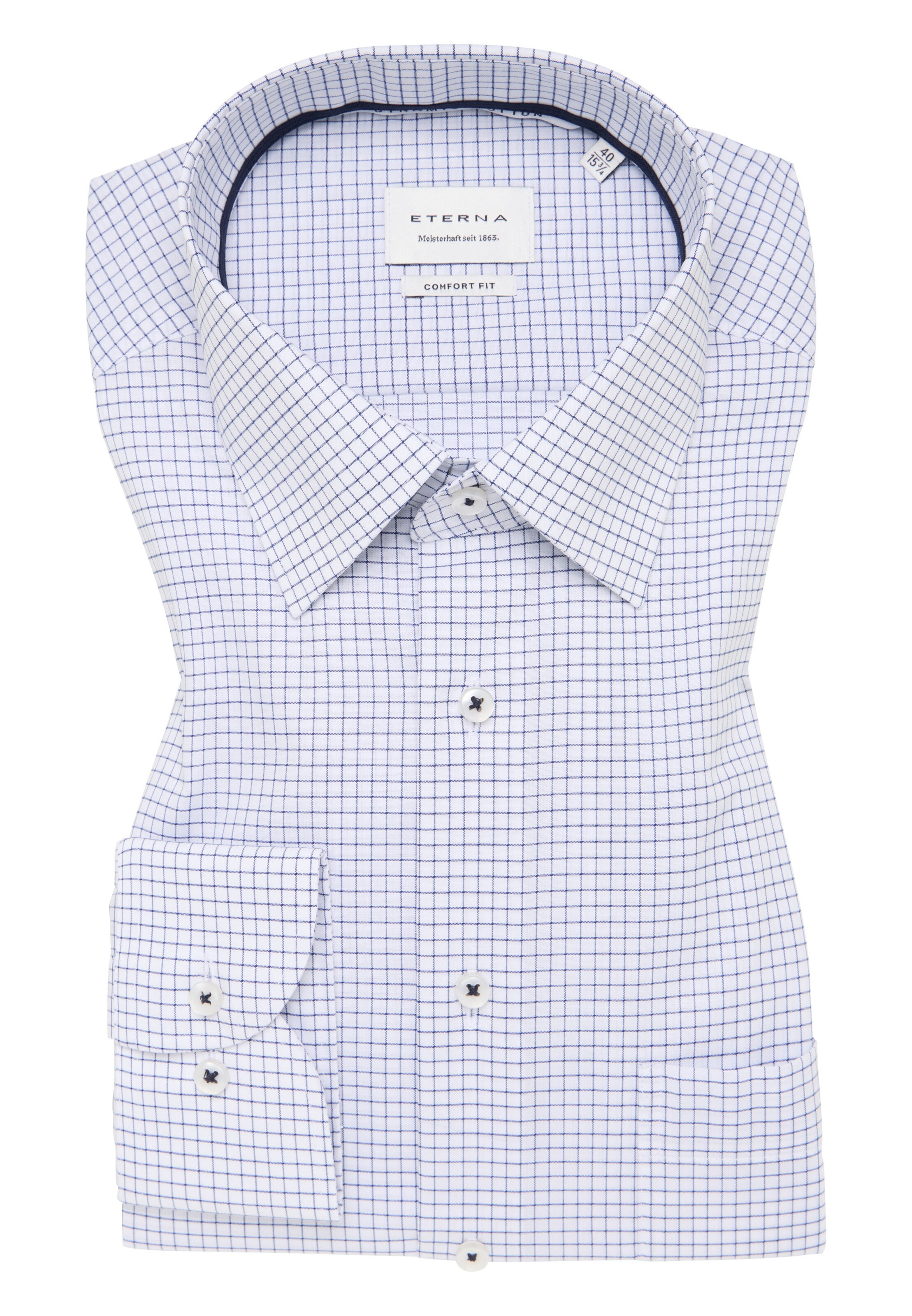ETERNA Comfort Fit Hemd in Blau