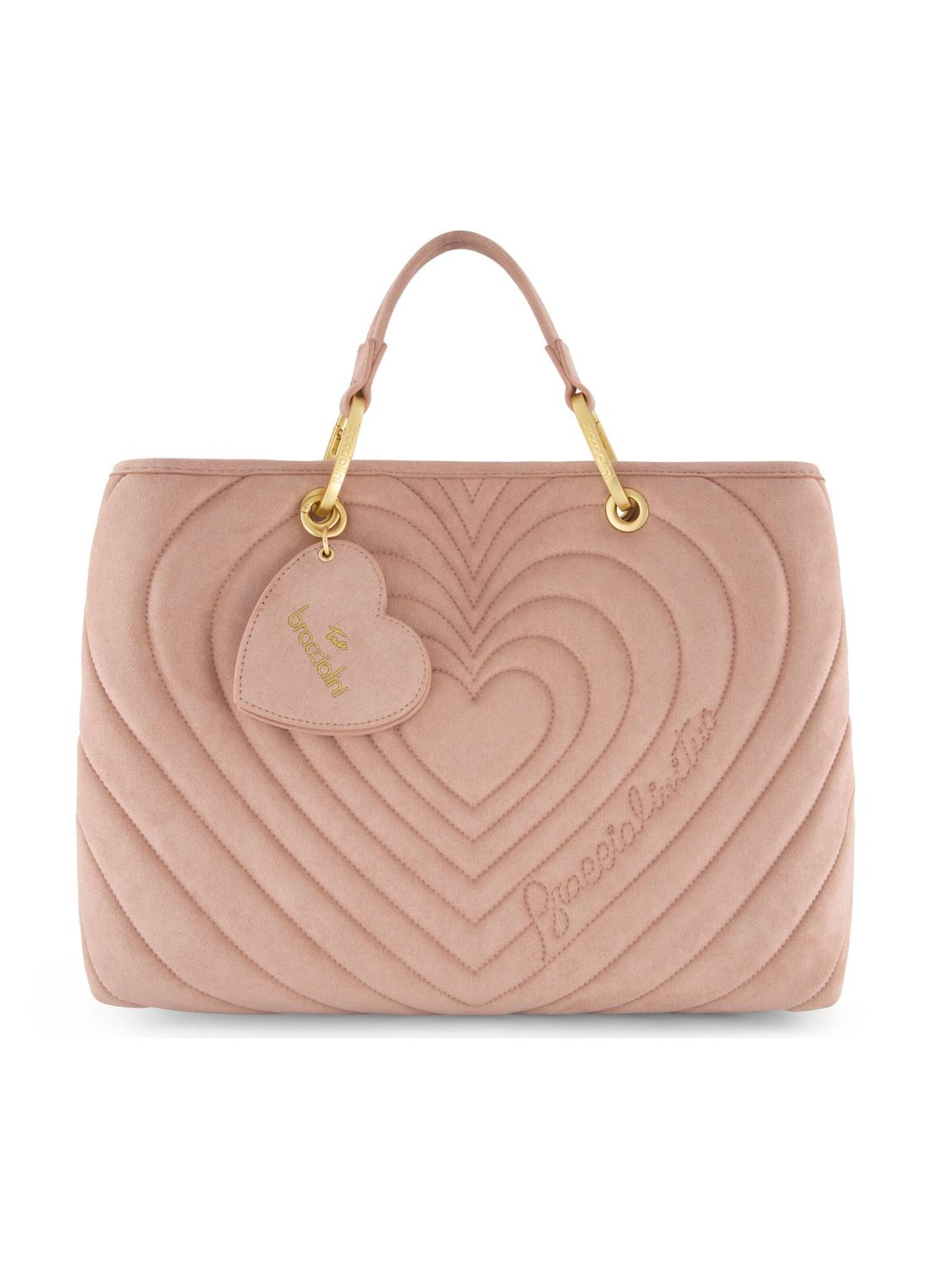 Braccialini - Bolso de mano 'Beth Matelassé' en rosa: frente