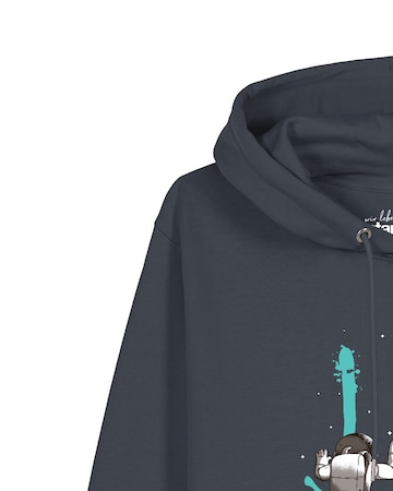 Sweat-shirt 'Graffiti Astronaut' Watapparel en gris